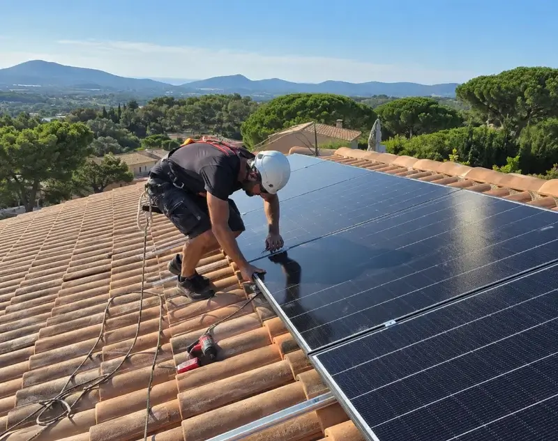 Installateur panneaux solaires Montromant — pose photovoltaïque sur toiture