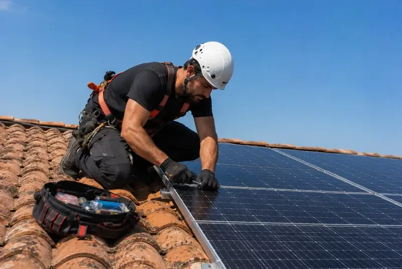 Maintenance et monitoring de panneaux solaires à Montromant