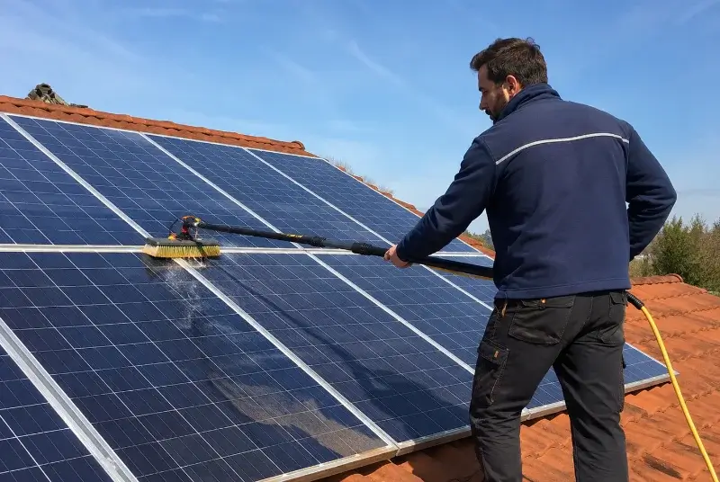 Nettoyage et entretien de panneaux solaires à Montromant